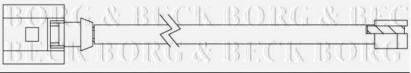 BORG & BECK BWL3112 Сигналізатор, знос гальмівних колодок