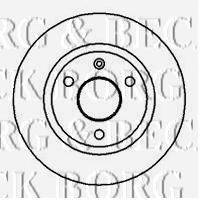 BORG & BECK BBD4004 гальмівний диск