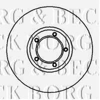 BORG & BECK BBD4089 гальмівний диск