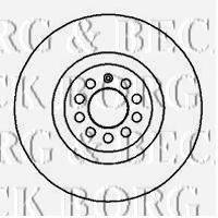 BORG & BECK BBD4128 гальмівний диск