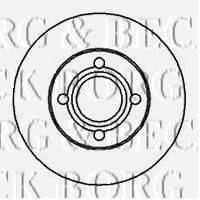 BORG & BECK BBD4142 гальмівний диск