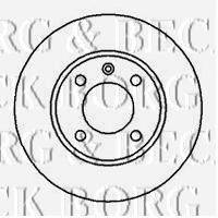 BORG & BECK BBD4180 гальмівний диск