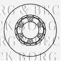 BORG & BECK BBD4303 гальмівний диск