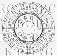BORG & BECK BBD4334 гальмівний диск
