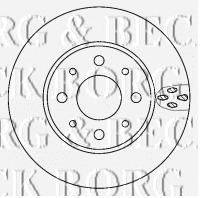 BORG & BECK BBD4406 гальмівний диск