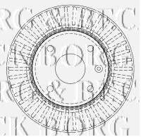 BORG & BECK BBD4511 гальмівний диск