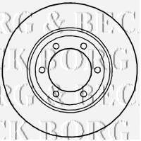 BORG & BECK BBD4642 гальмівний диск
