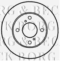 BORG & BECK BBD4787 гальмівний диск
