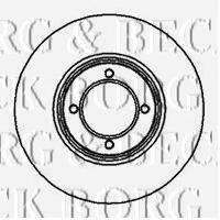 BORG & BECK BBD4853 гальмівний диск