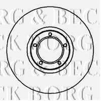 BORG & BECK BBD4968 гальмівний диск