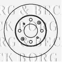 BORG & BECK BBD4987 гальмівний диск