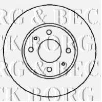 BORG & BECK BBD5005 гальмівний диск