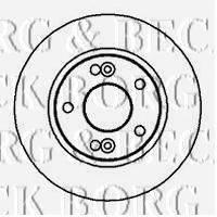BORG & BECK BBD5020 гальмівний диск