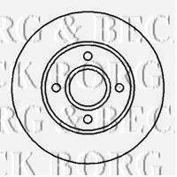 BORG & BECK BBD5050 гальмівний диск