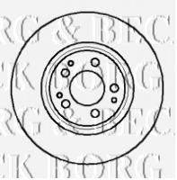 BORG & BECK BBD5054 гальмівний диск
