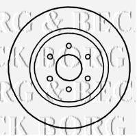 BORG & BECK BBD5145 гальмівний диск