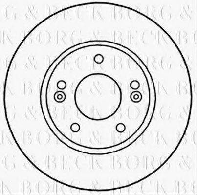 BORG & BECK BBD5313 гальмівний диск