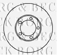 BORG & BECK BBD5847S гальмівний диск