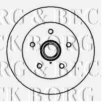 BORG & BECK BBD5857S гальмівний диск