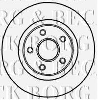 BORG & BECK BBD5908S гальмівний диск