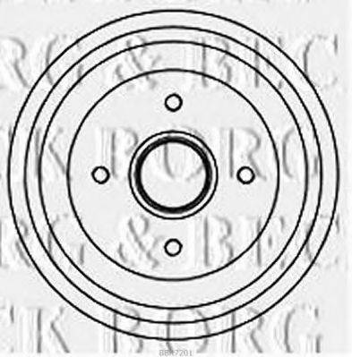 BORG & BECK BBR7201 Гальмівний барабан