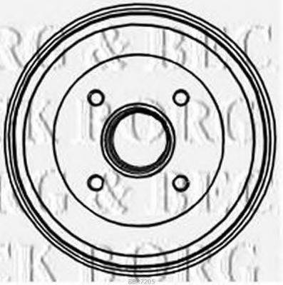 BORG & BECK BBR7205 Гальмівний барабан