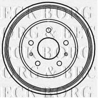 BORG & BECK BBR7212 Гальмівний барабан