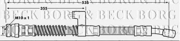 BORG & BECK BBH7009 Гальмівний шланг