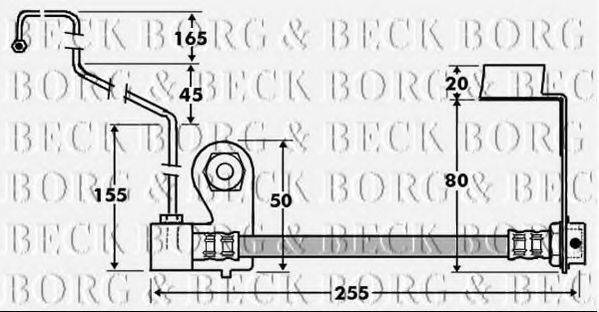 BORG & BECK BBH7413 Гальмівний шланг