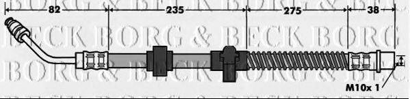 BORG & BECK BBH7517 Гальмівний шланг