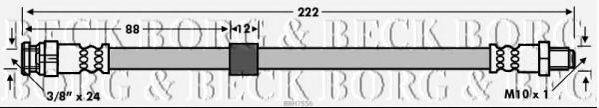 BORG & BECK BBH7556 Гальмівний шланг