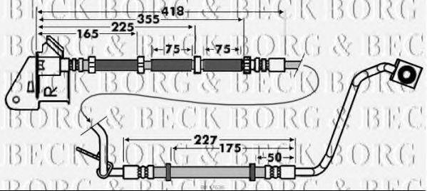 BORG & BECK BBH7626 Гальмівний шланг