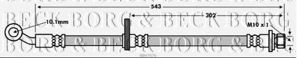 BORG & BECK BBH7676 Гальмівний шланг