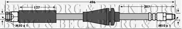 BORG & BECK BBH7779 Гальмівний шланг