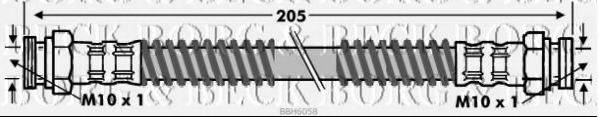 BORG & BECK BBH6058 Гальмівний шланг