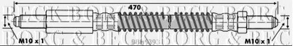 BORG & BECK BBH6393 Гальмівний шланг