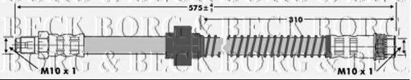 BORG & BECK BBH6745 Гальмівний шланг