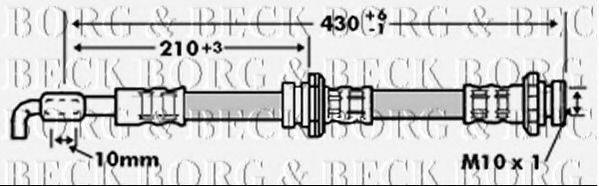 BORG & BECK BBH6756 Гальмівний шланг