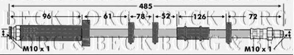 BORG & BECK BBH6773 Гальмівний шланг