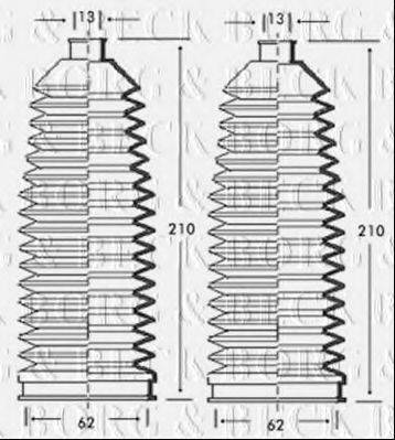 BORG & BECK BSG3227 Пильовик, рульове управління