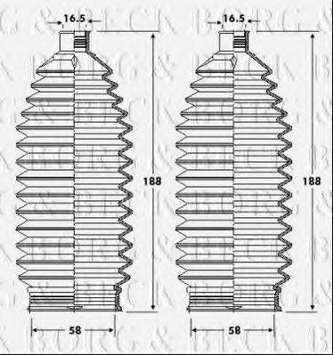 BORG & BECK BSG3417 Пильовик, рульове управління