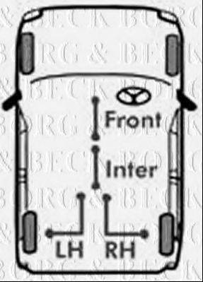 BORG & BECK BKB3409 Трос, стоянкова гальмівна система