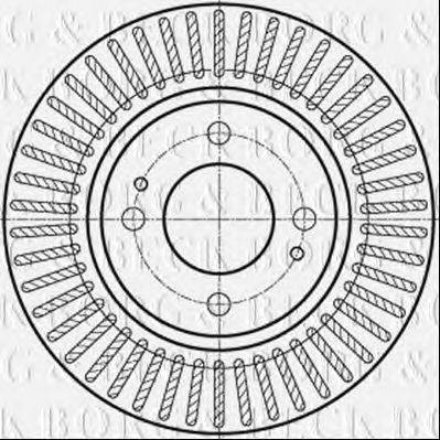 BORG & BECK BBD5359 гальмівний диск