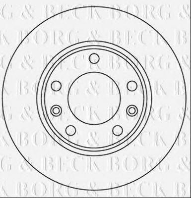 BORG & BECK BBD5358 гальмівний диск