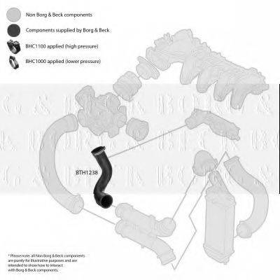 BORG & BECK BTH1238 Трубка повітря, що нагнітається