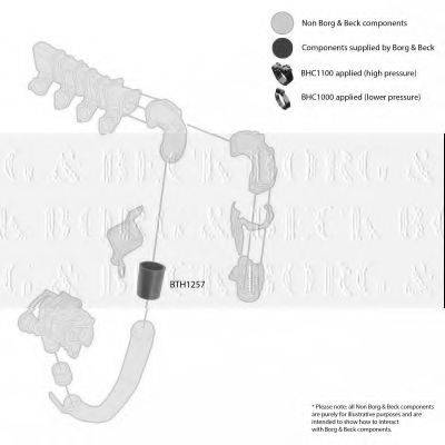 BORG & BECK BTH1257 Трубка повітря, що нагнітається