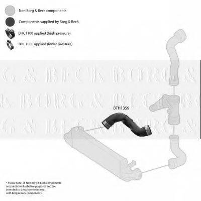 BORG & BECK BTH1359 Трубка повітря, що нагнітається