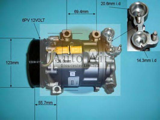 AUTO AIR GLOUCESTER 141311R Компресор, кондиціонер