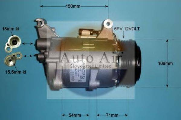 AUTO AIR GLOUCESTER 140007 Компресор, кондиціонер