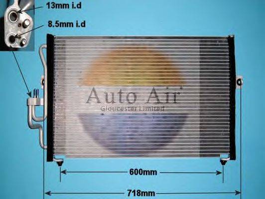 AUTO AIR GLOUCESTER 161149 Конденсатор, кондиціонер